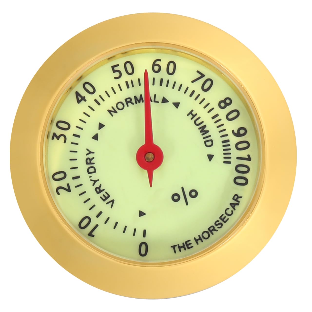 Analoges Hygrometer für Humidor mit feuchtigkeitsmessender Aufbewahrungsbox