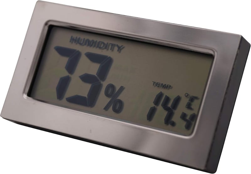 Kalibrierbares digitales Hygrometer für Humidor - Rechteckig