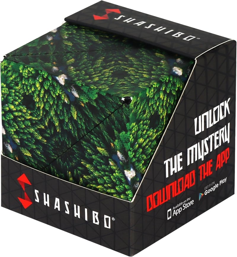 Preisgekrönter SHASHIBO Zappelwürfel – 70 Formvariationen, Wild Series Forest