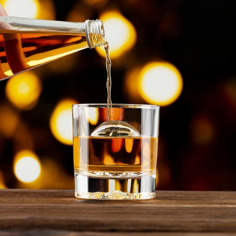 Löwenmuster Whisky-Tumbler Set für Männer - 2 Glas, 300ml