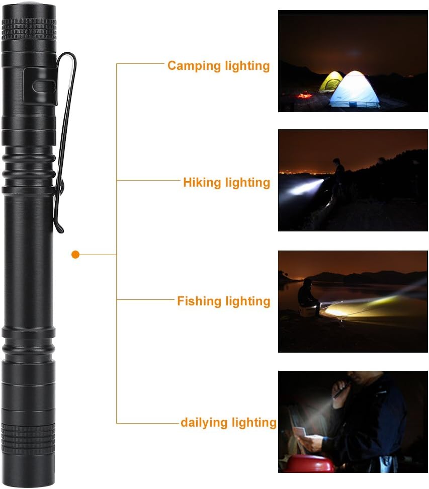 LED Stiftlampe 2er Set - 1200 Lumen Mini Taschenlampe für Ärzte und Pfleger