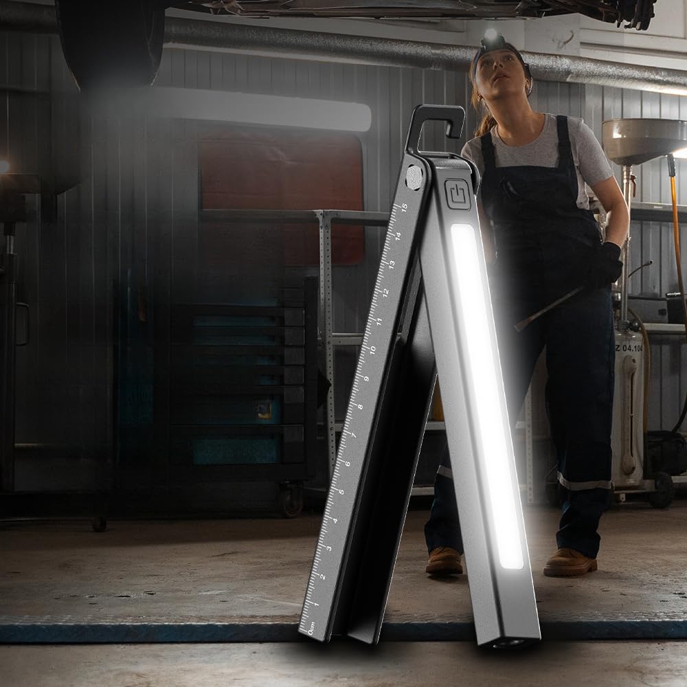 Multifunktionales LED Lichtlineal mit Magnet und 6 Helligkeitsstufen