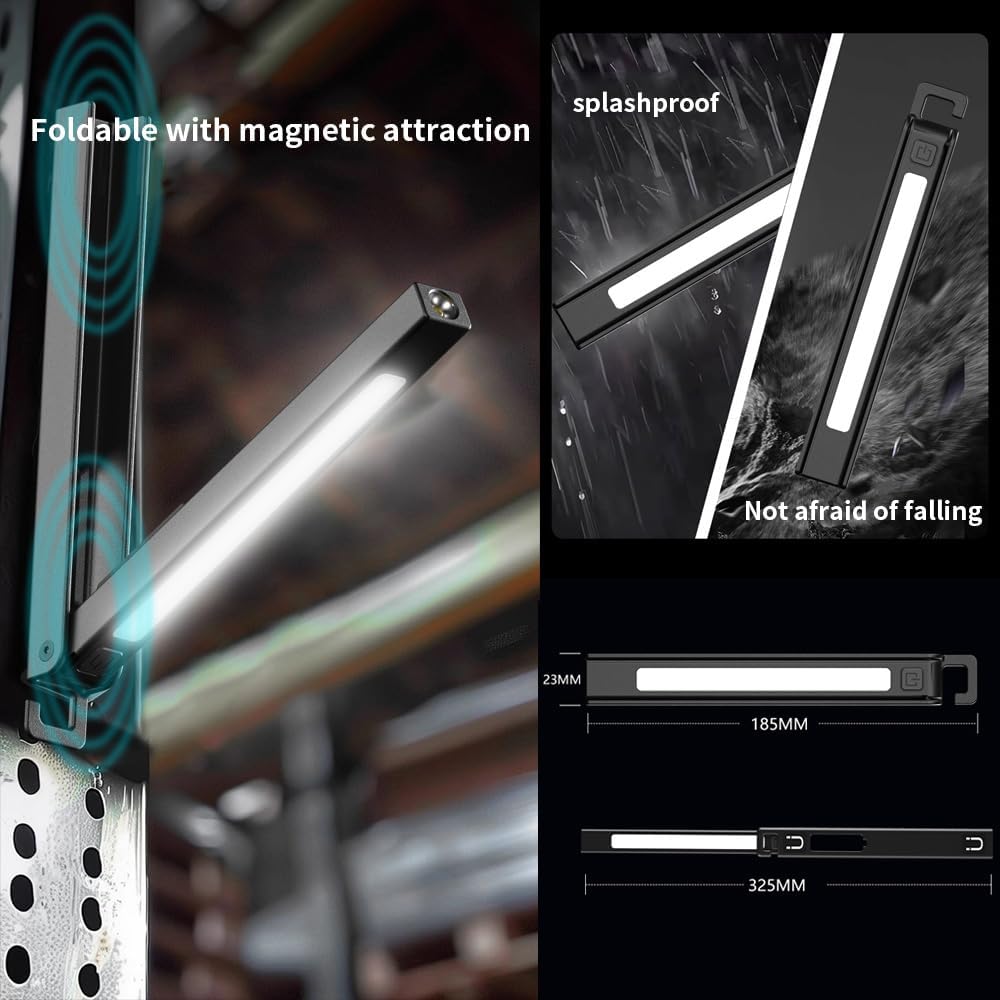 Multifunktionales LED Lichtlineal mit Magnet und 6 Helligkeitsstufen