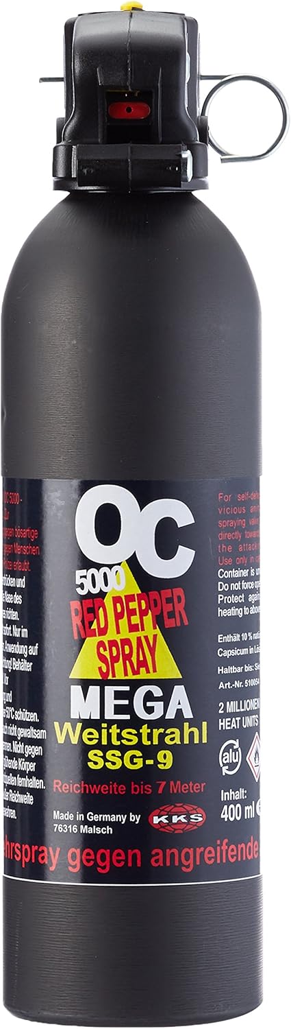 BlackDefender OC 5000 Pfefferspray mit Pistolengriff – 400ml
