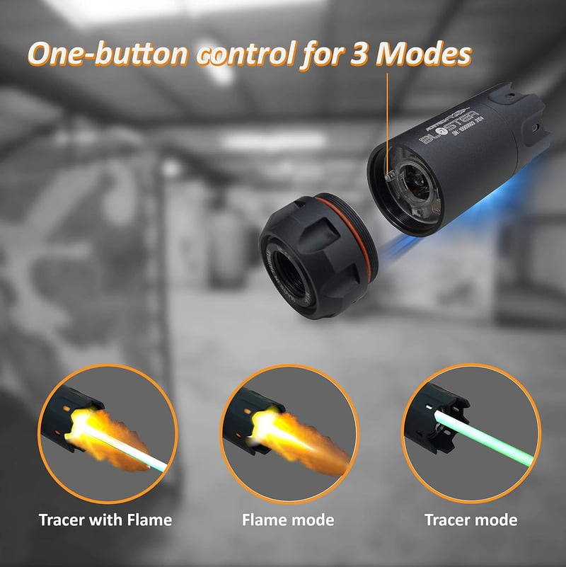 Tracer-Einheit Bifrost für Airsoft-Pistolen und Gewehre, 14mm CCW