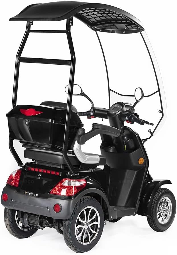 VELECO FASTER ROOF - 4-Rad Mobilitätsroller mit Dach und Alarmanlage