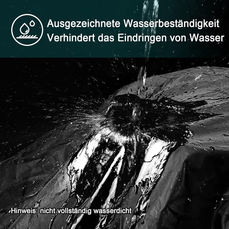 LIHAO Motorradabdeckung – Winterfeste, wasserdichte Outdoor-Abdeckplane