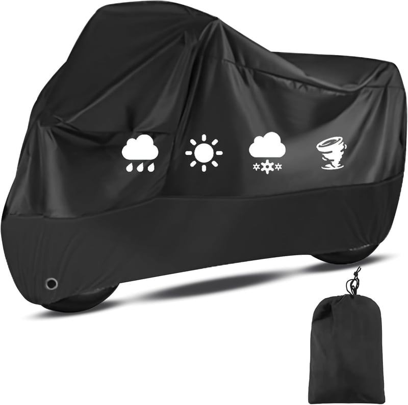 Wasserfeste Motorrad-Abdeckplane für Outdoor-Schutz (245x105x125 cm)