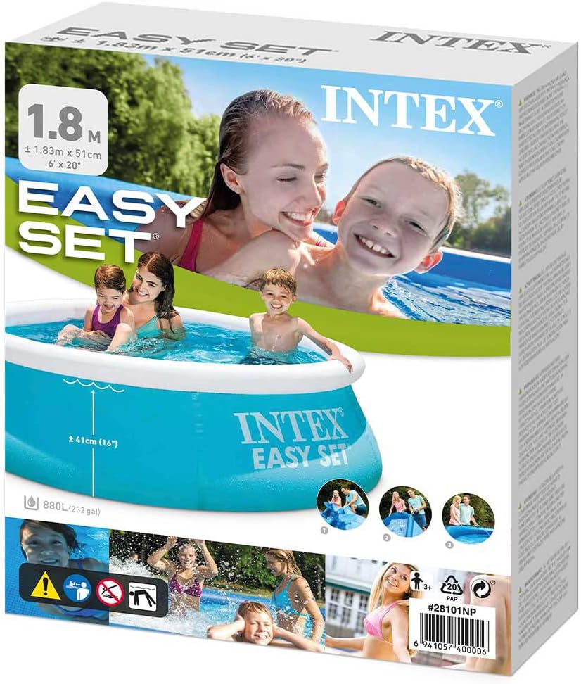 Aufstellpool für Kinder, 183 cm, blau, Intex Easy Set