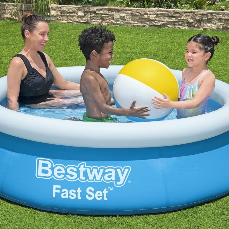 Bestway Selbstaufstellpool Ø 183 cm aus TriTech-Material, blau