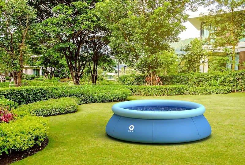 Avenli Aufstellpool 244 cm - Rundes Familienschwimmbecken blau