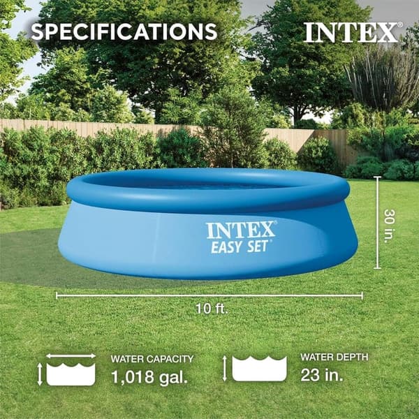 Intex Easy Set Pool 305 x 76 cm – Aufstellpool in Blau