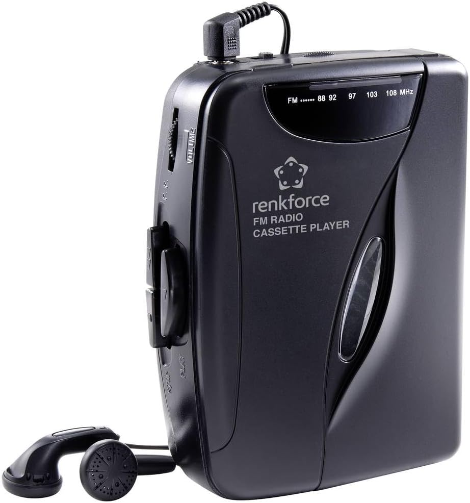 Renkforce RF-CP-150 Tragbarer Kassettenspieler in Schwarz