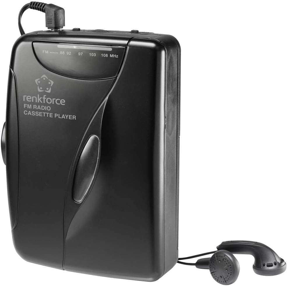 Renkforce RF-CP-150 Tragbarer Kassettenspieler in Schwarz