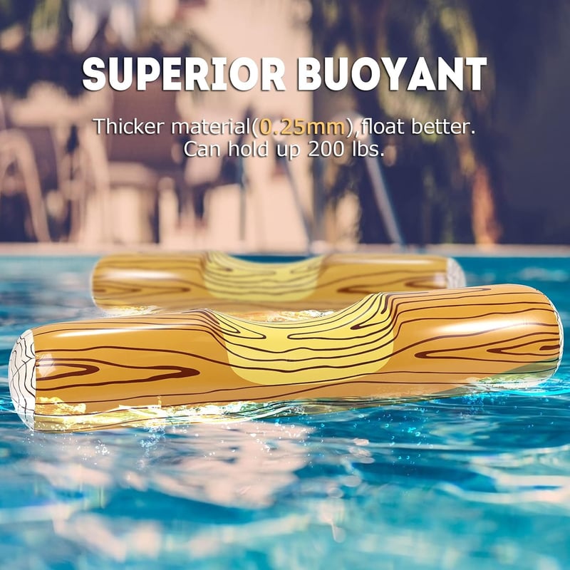 Aufblasbares Pool Spielzeug für 2 Personen – Battle Log Raft