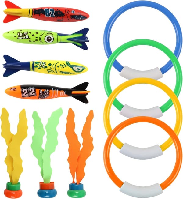 Tauchtauchspielzeug Set für Kinder, 11 Stück, ideal für Poolpartys