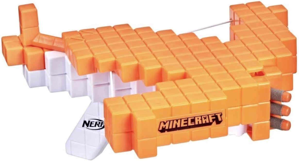 Minecraft Pillager Armbrust mit 3 Nerf Elite Darts