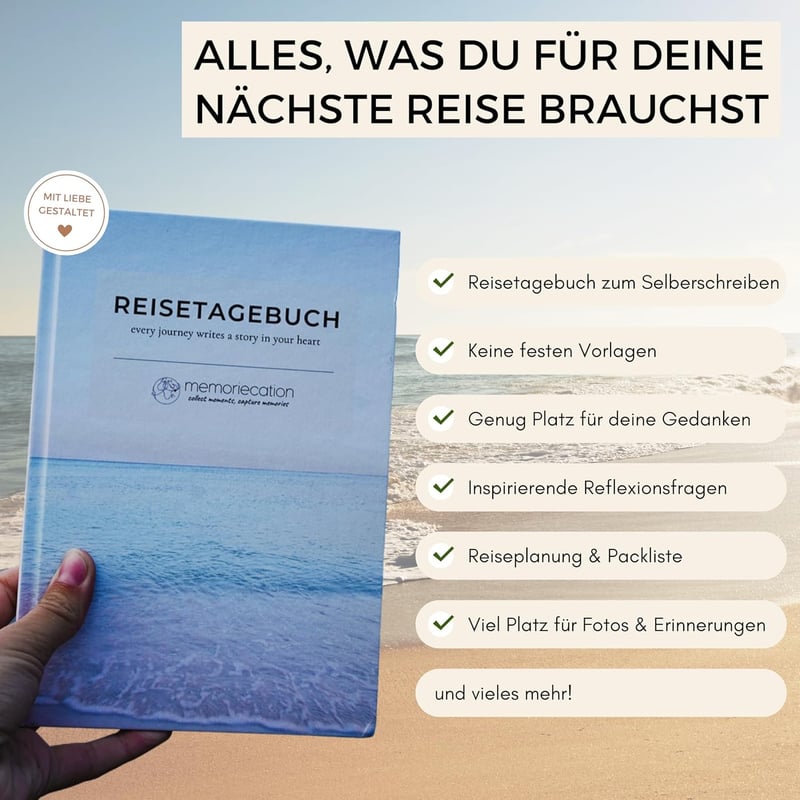 Reisetagebuch A5 für Weltenbummler – Perfektes Geschenk für Reisende