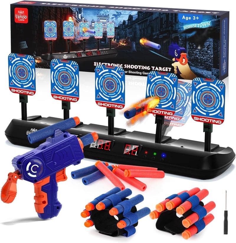 Elektrische Nerf Zielscheibe mit 5 Zielen, Auto-Reset, für Jungen