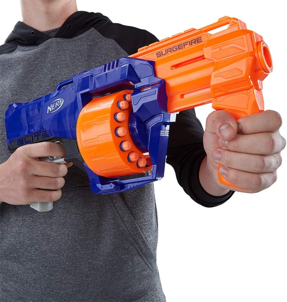 N-Strike Elite Surgefire Spielzeugblaster mit Trommelmagazin