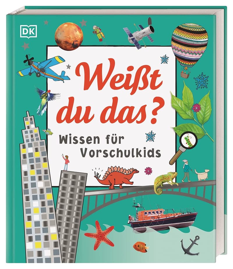 Erstes Sachbuch für Vorschulkinder ab 4 Jahren mit Fotos und Lesebändchen