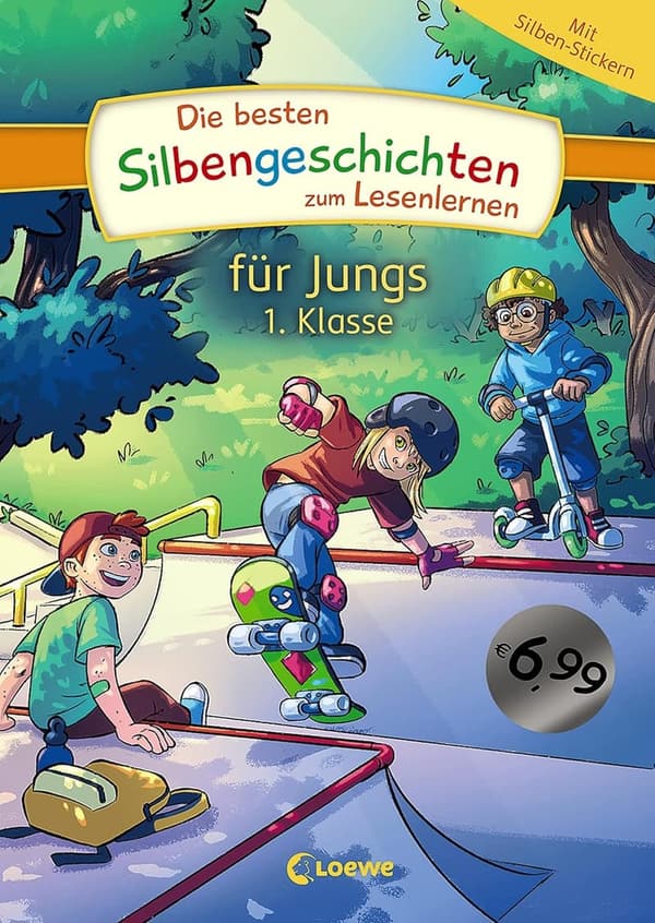Erstlesebuch mit farbiger Silbentrennung für Jungen ab 6 Έτη
