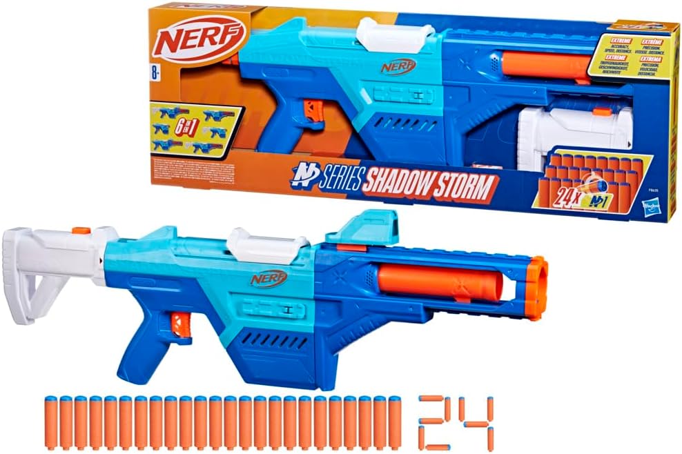 Nerf N Series Shadow Storm Dart Blaster mit 24 Darts für Kinder ab 8 Jahren