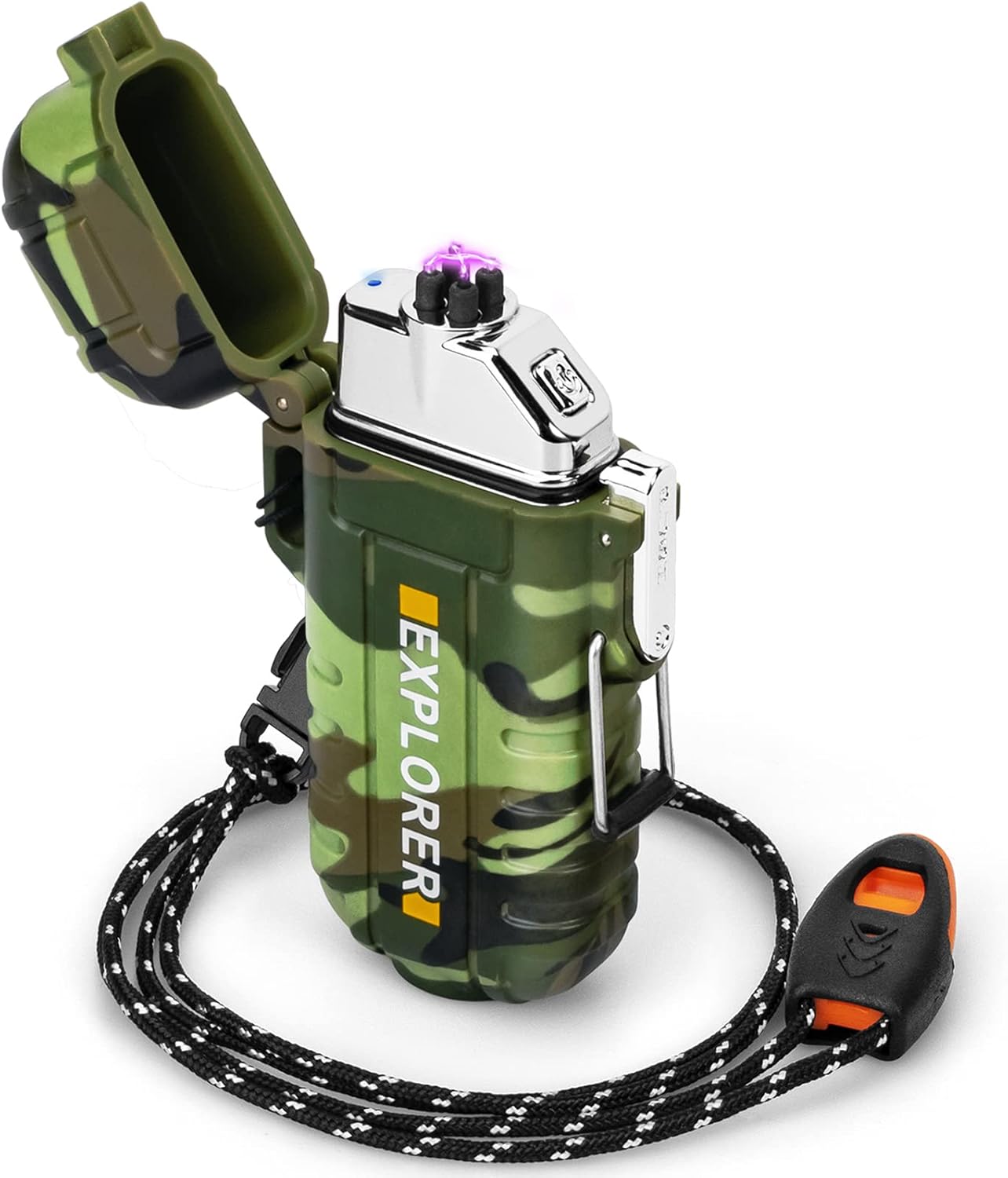 Wasserdichtes & Winddichtes Elektronik Feuerzeug für Outdoor Survival