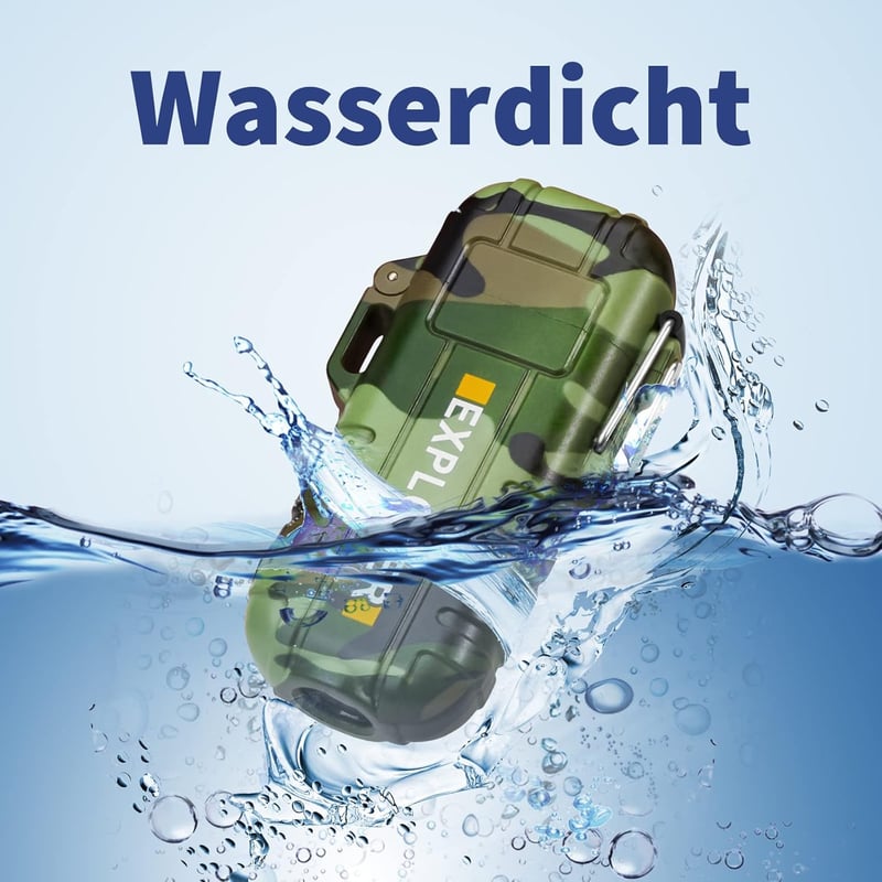 Wasserdichtes & Winddichtes Elektronik Feuerzeug für Outdoor Survival