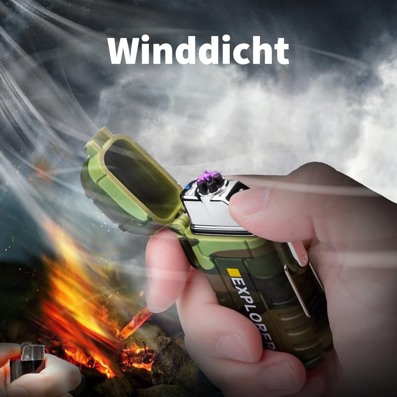 Wasserdichtes & Winddichtes Elektronik Feuerzeug für Outdoor Survival