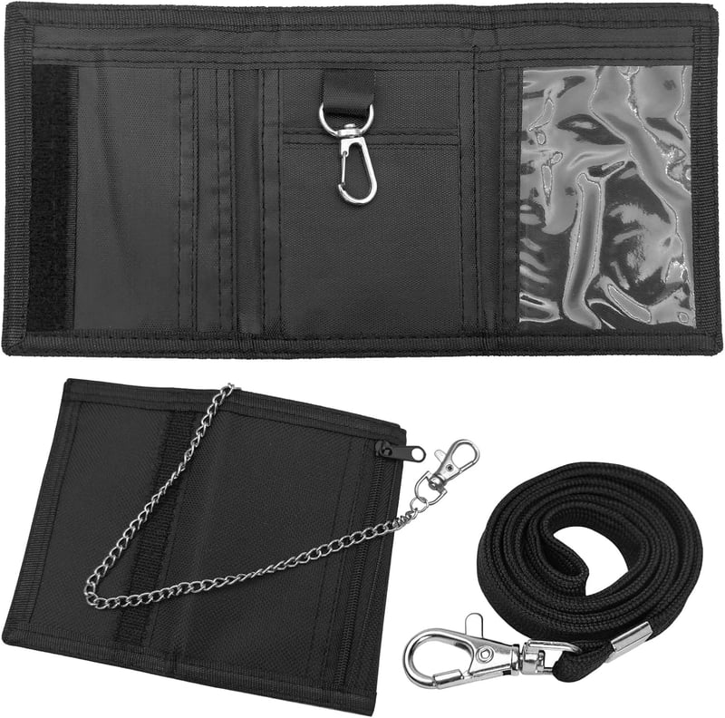 RFID Geldbörse mit Kette und Lanyard für Kinder und Teenager