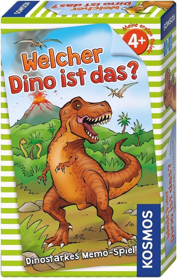 Dino Memo Spiel für Kinder ab 4 Jahren – Reisespiel für 2-4 Spieler