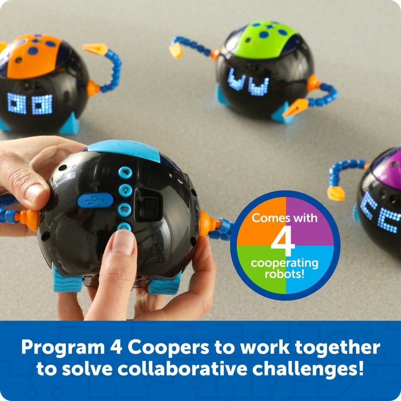 Klassenset STEM-Roboter Cooper - Bildschirmfreies Programmieren für Grundschüler ab 5 Jahren
