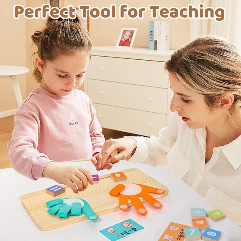 Pädagogisches Holz-Lernspiel für Mathe ab 4 Jahren, Geschenk für Kinder