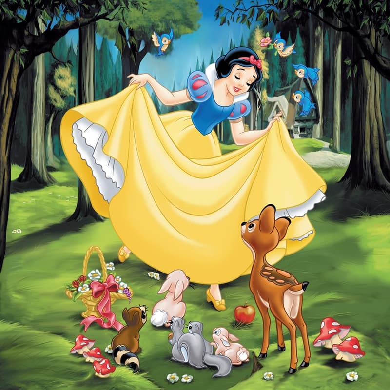 Disney-Puzzle für Kinder ab 5 Jahren - Schneewittchen, Aschenputtel, Arielle, 3x49 Teile