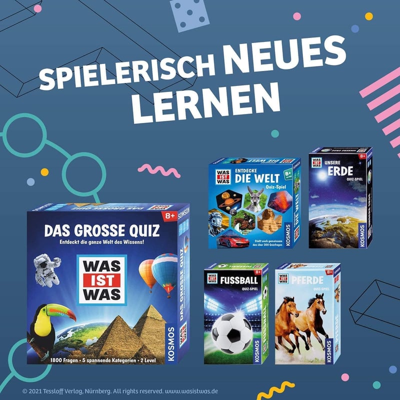 KOSMOS Entdecke die Welt - Kooperatives Quiz-Spiel für Kinder ab 8 Jahren
