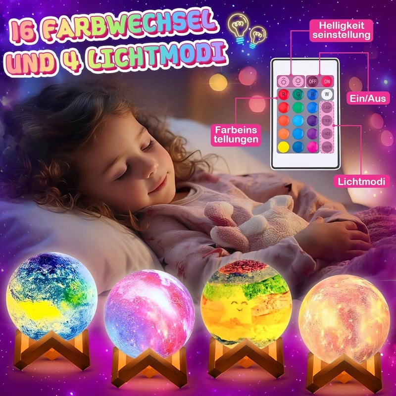Bastelset Nachtlicht für Mädchen ab 6 Jahren - Malset & Geschenkidee