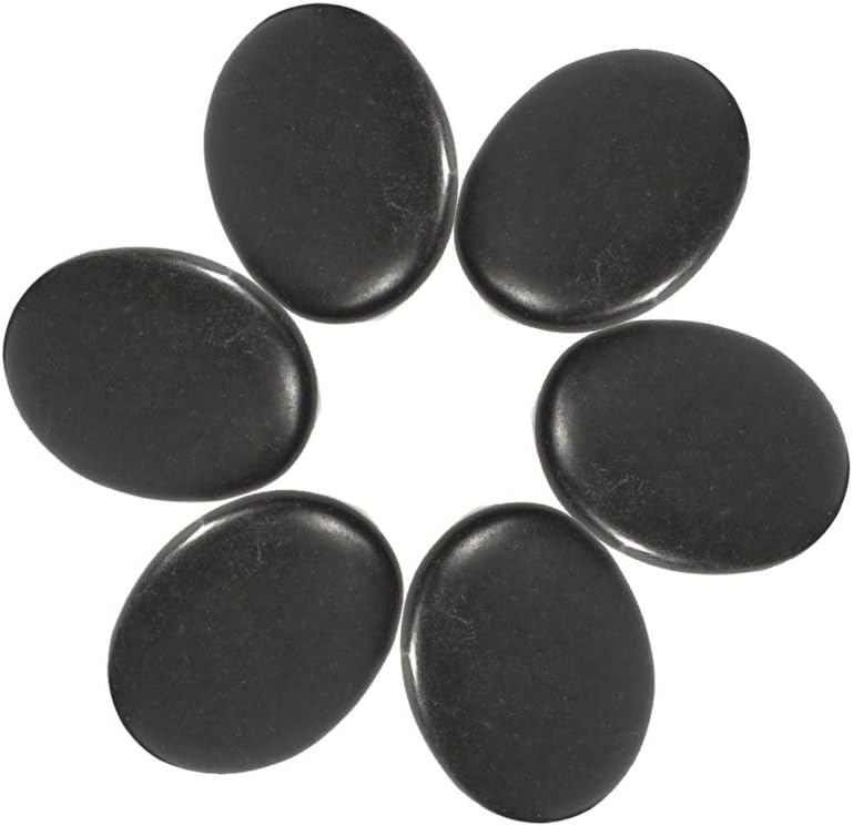 Massagesteine aus Basalt – 6 große Hot Stones für Wellness und Spa