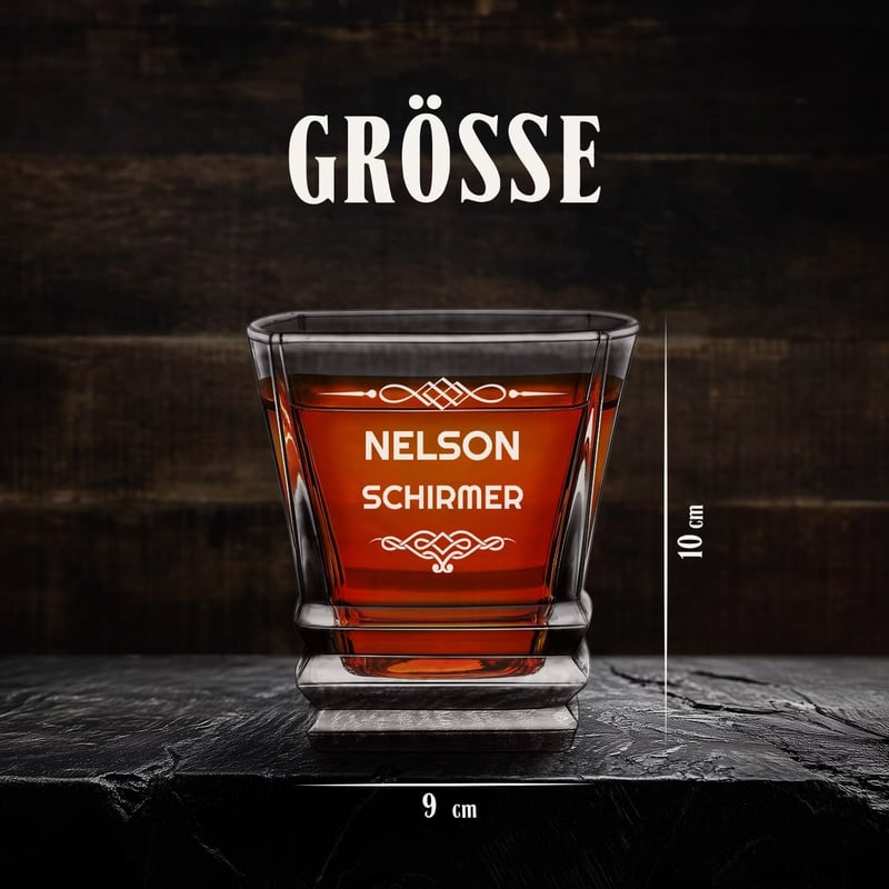 Whiskyglas mit Gravur aus Kristall - 280 ml für Whiskygenießer