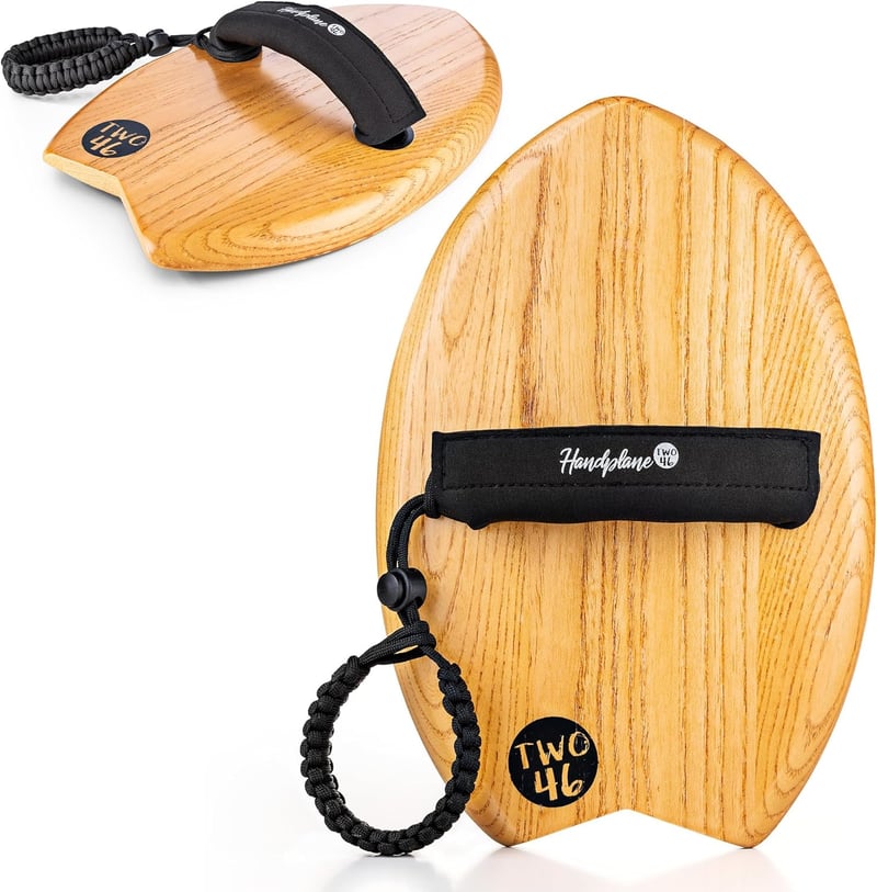 Woodsandwaves Handboard - Bruchfestes Hartholz Surfbrett für Anfänger und Profis