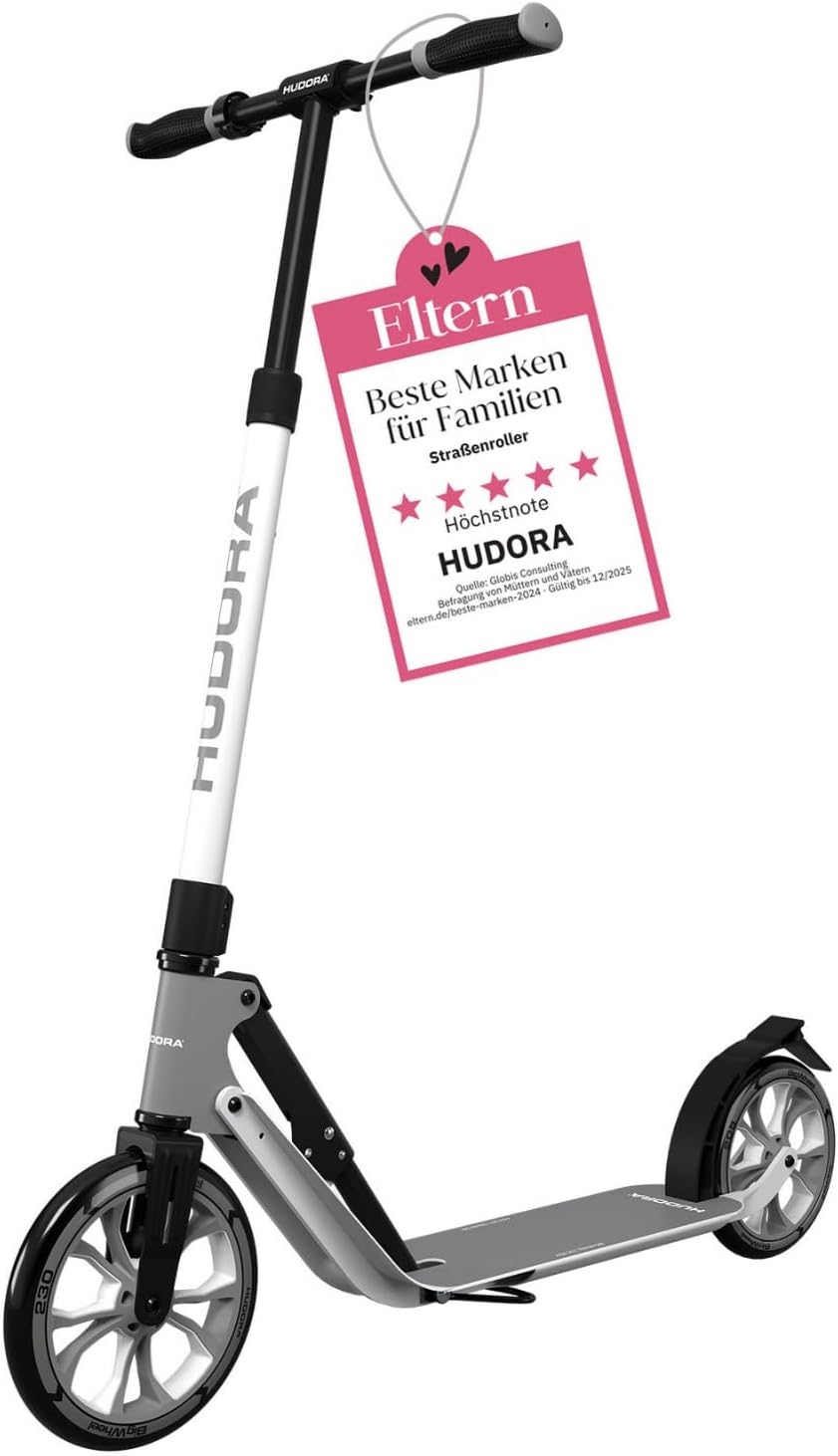 HUDORA BigWheel 230 Klapp-Scooter aus Aluminium für bis zu 120kg