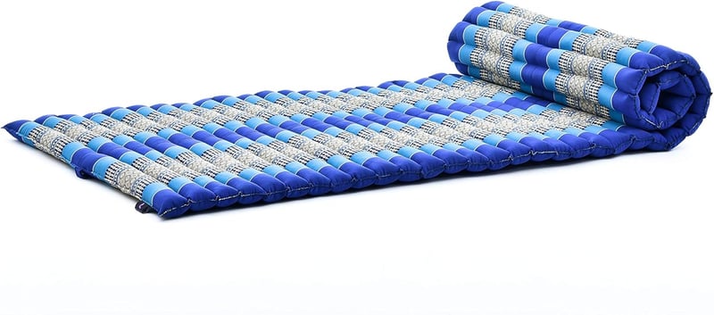 Faltbare Tatami-Matratze mit Kapok-Füllung für Gäste und Camping, Blau