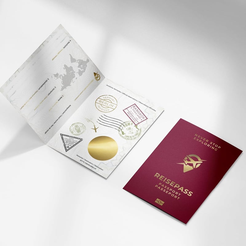 Reisegutschein mit Rubbelaufkleber – Geschenkverpackung inkl. Kuvert