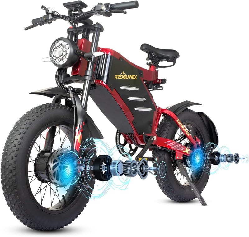 Offroad-Elektrofahrrad 20 Zoll mit Doppelmotor und 48V Akku