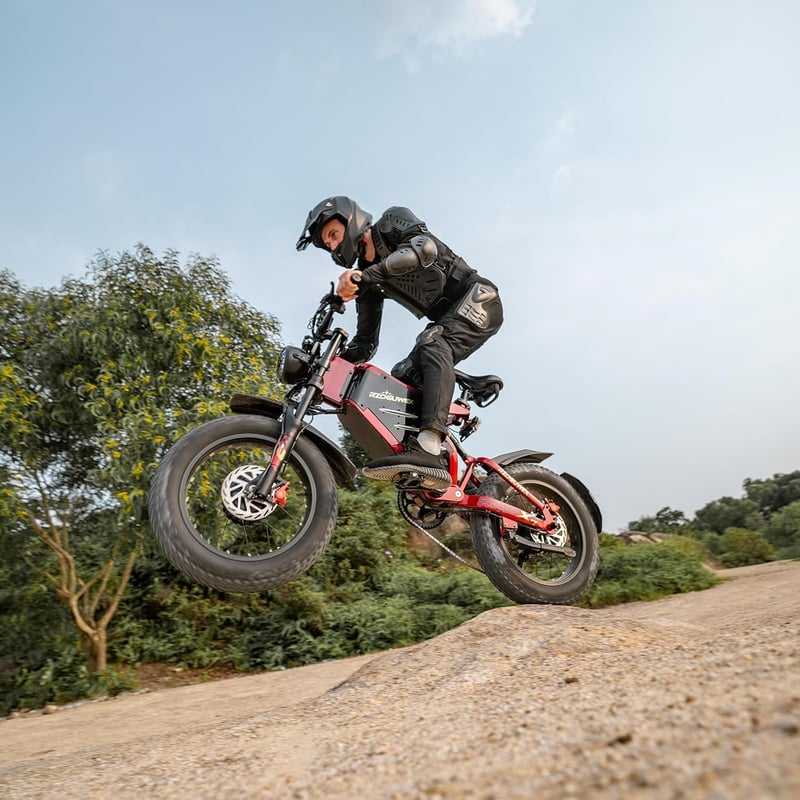 Offroad-Elektrofahrrad 20 Zoll mit Doppelmotor und 48V Akku
