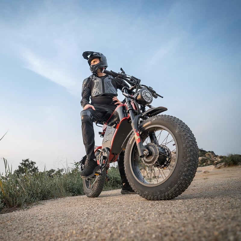 Offroad-Elektrofahrrad 20 Zoll mit Doppelmotor und 48V Akku