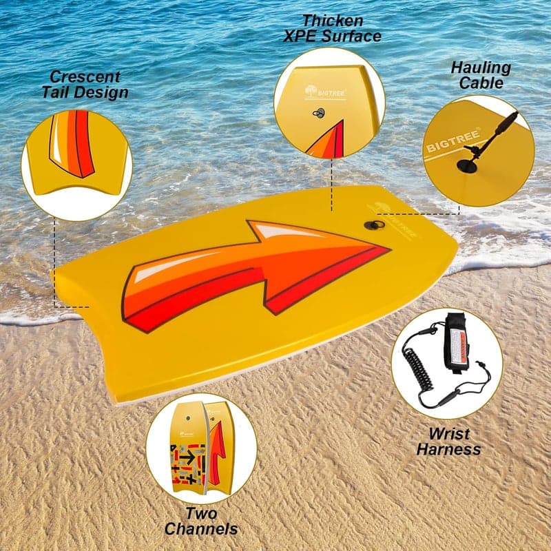 Bigtree Bodyboard 94 cm – Leichtes Schwimmbrett für Anfänger & Fortgeschrittene