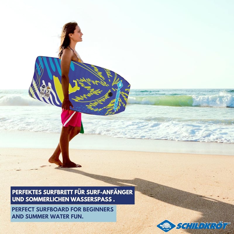 Schildkröt Bodyboard L mit Nylonüberzug und EPS-Kern, 93 x 46 cm, bis 75 kg
