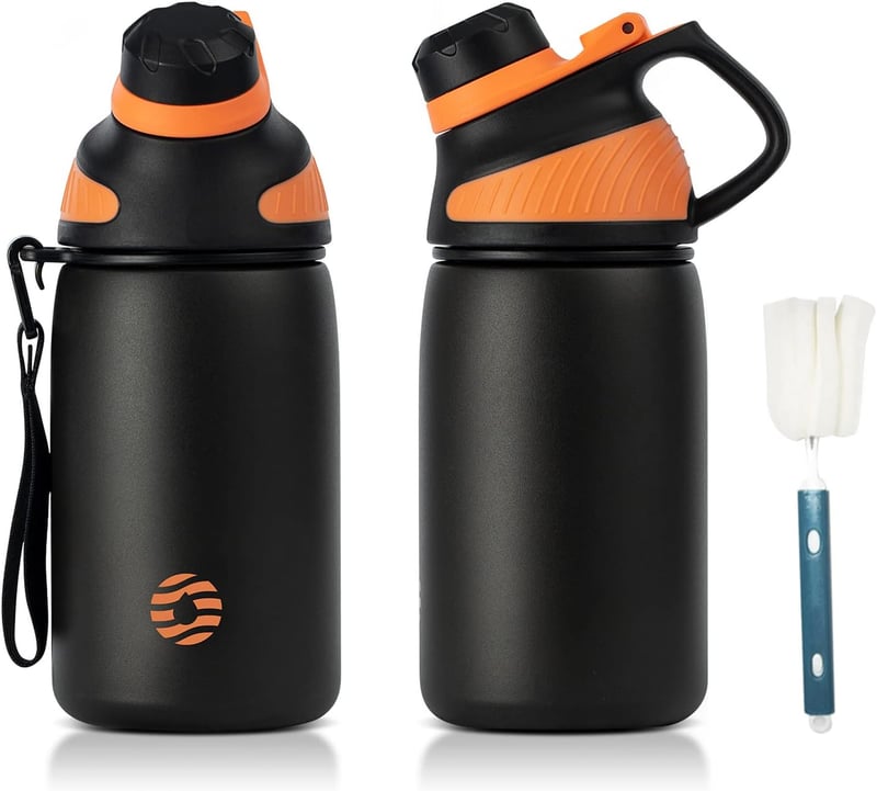 Edelstahl Trinkflasche 1,5L – Auslaufsicher, für Schule und Sport
