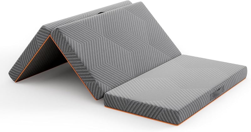 Vesgantti Faltmatratze 10 cm – 3-teilige Gästematratze für Reisen und Camping